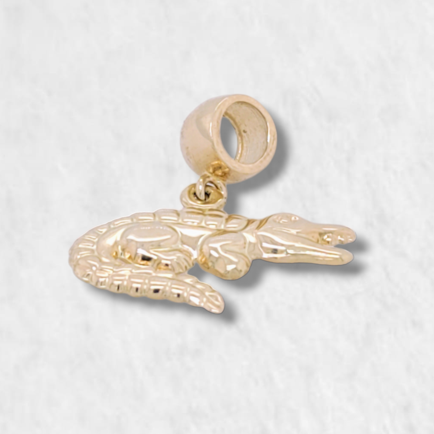 PhotoRoom-20231026_160642-e1698354066558.png Dije (21 x 11.6 mm) Cocodrilo - Oro Amarillo 14Kts - Image 1