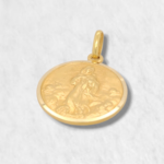 Medalla Redonda Inmaculada Concepción (19 mm) - Oro Amarillo 18Kts.