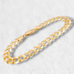 Brazalete (21.5 cm) US Link Macizo - Oro Amarillo 18Kts