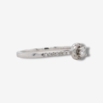 Anillo c/ Diamante central & Halo (0.20 Ct) - Oro Blanco 14Kts  - Image 4