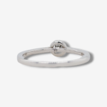 Anillo c/ Diamante central & Halo (0.20 Ct) - Oro Blanco 14Kts  - Image 3