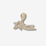 Dije (19 x 12 mm) Estrella de Belen c/ Zircones - Oro Amarillo 18Kts