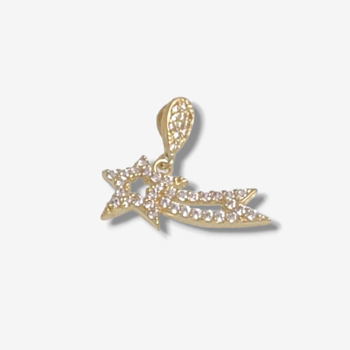 Photoroom-20240405_170548.png Dije (19 x 12 mm) Estrella de Belen c/ Zircones - Oro Amarillo 18Kts - Image 1