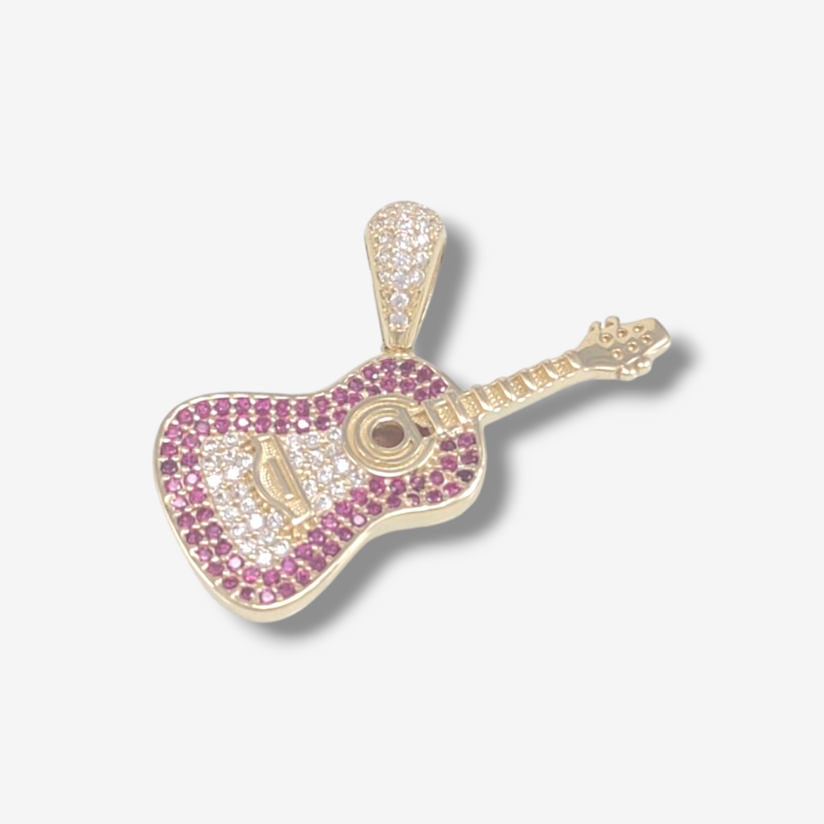 Photoroom-20240405_170709.png Dije Guitarra c/ Zircones - Oro Amarillo 14Kts - Image 1