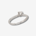 Anillo de Compromiso c/ Diamante Redondo (0.31 Ct) - Oro Blanco 18Kts - Image 4