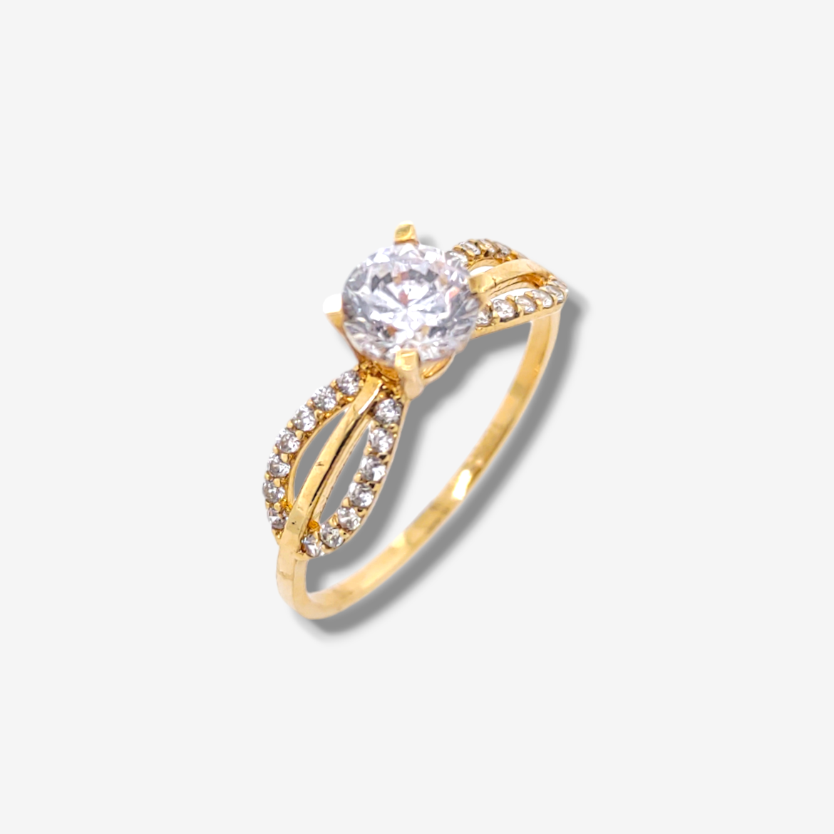Photoroom-20240408_161426.png Anillo de Compromiso c/ Lazo & Zircones Pave - Oro Amarillo 18Kts - Image 1