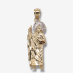 Dije (9 x 22 mm) San Judas Tadeo - Oro Amarillo 14Kts
