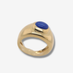 Anillo Media Cana c/ Lapizlazuli Cabuchon - Oro Amarillo 18Kts