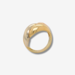 Anillo Trenzado - Oro Tres Tonos 18Kts