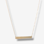 Cadena Ajustable c/ Placa (25 x 3.5 mm) Lista Para Personalizar - Oro Amarillo 14 Kts