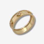 Anillo C/ Treboles & Zircones  - Oro Amarillo 14Kts