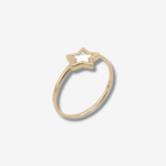 Anillo c/ Estrella & Madreperla - Oro Amarillo 14Kts