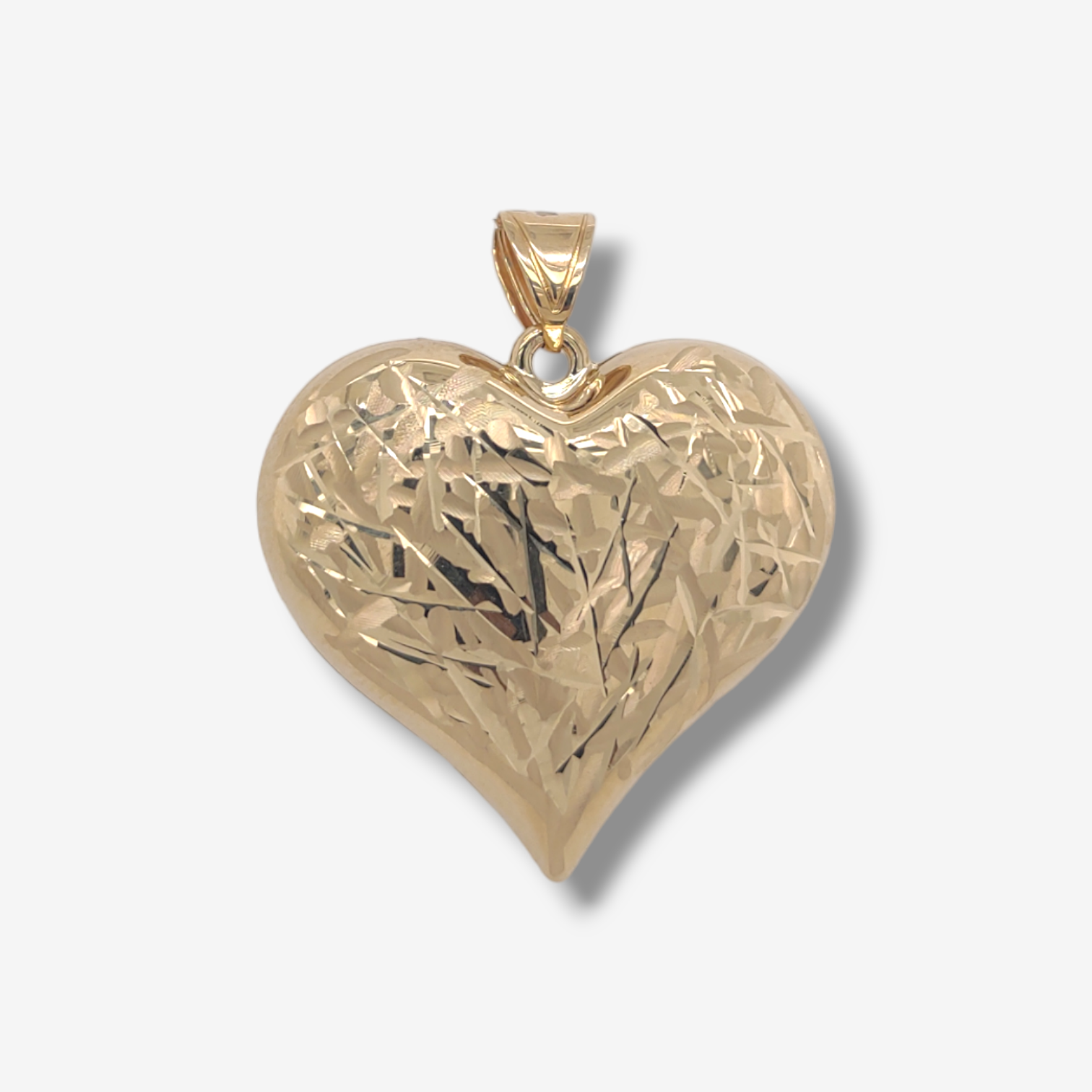 Photoroom-20240626_132442.png Dije (30 x 28 mm) Corazon Grande Puff Reversible Liso/Diamantado - Oro Amarillo 18Kts - Image 1