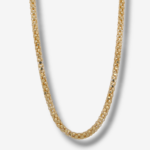 Cadena (40 cm) Tejido Popcorn c/ Cierre Lobster  - Oro Amarillo 18Kts