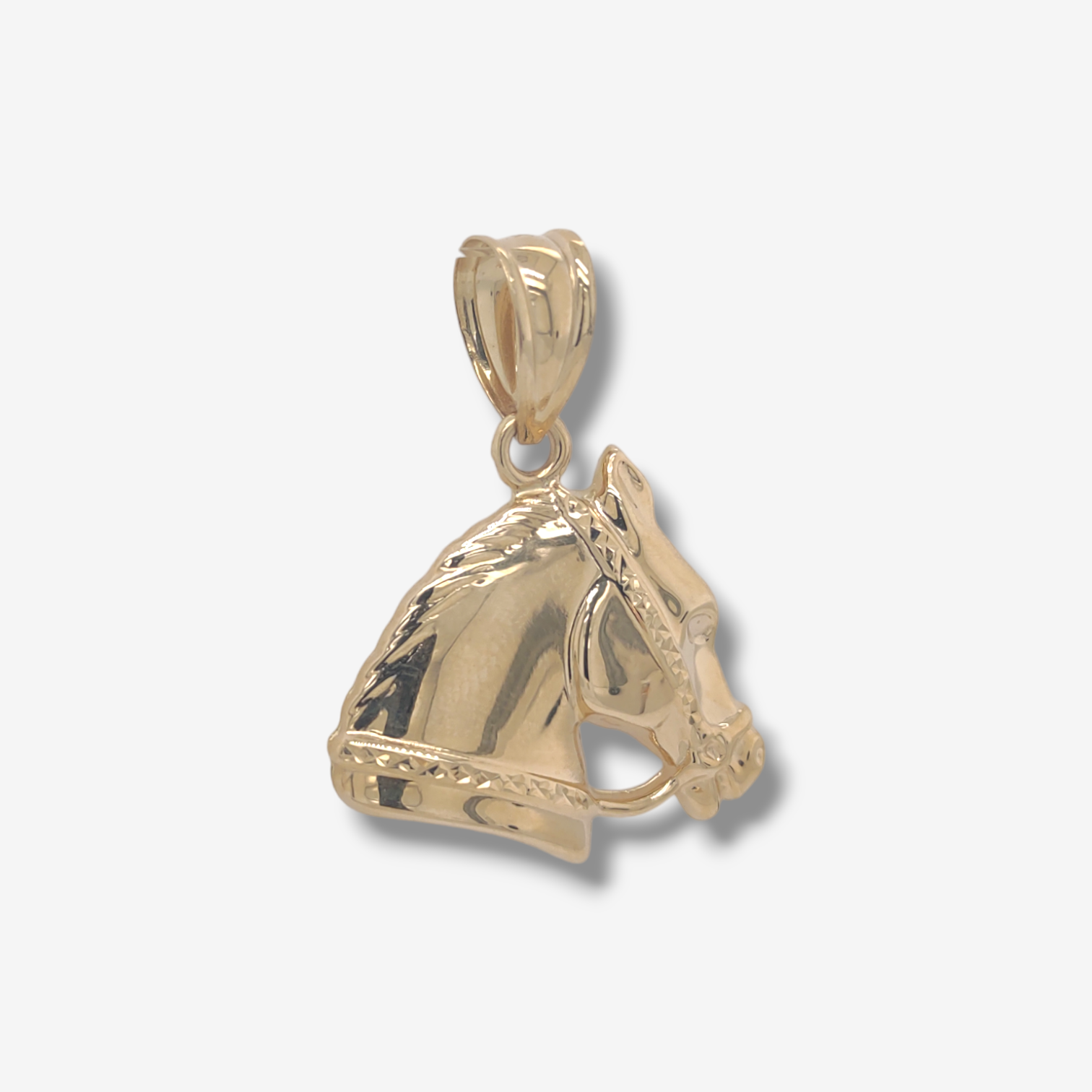 Photoroom-20240705_164801.png Dije (27 x 24 mm) Torso de Caballo Puff - Oro Amarillo 18Kts - Image 1
