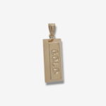 Dije (25 x 11 mm) Lingote de Oro "Gold" - Oro Amarillo 18Kts