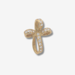 Cruz (18 x 23 mm) Infinito c/ Zircones Pave - Oro Amarillo 18Kts