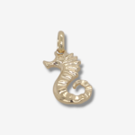 Dije (10 x 19 mm) Caballo de Mar - Oro Amarillo 14Kts