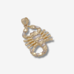 Dije (26 x 20 mm) Escorpion - Oro Dos Tonos 14Kts