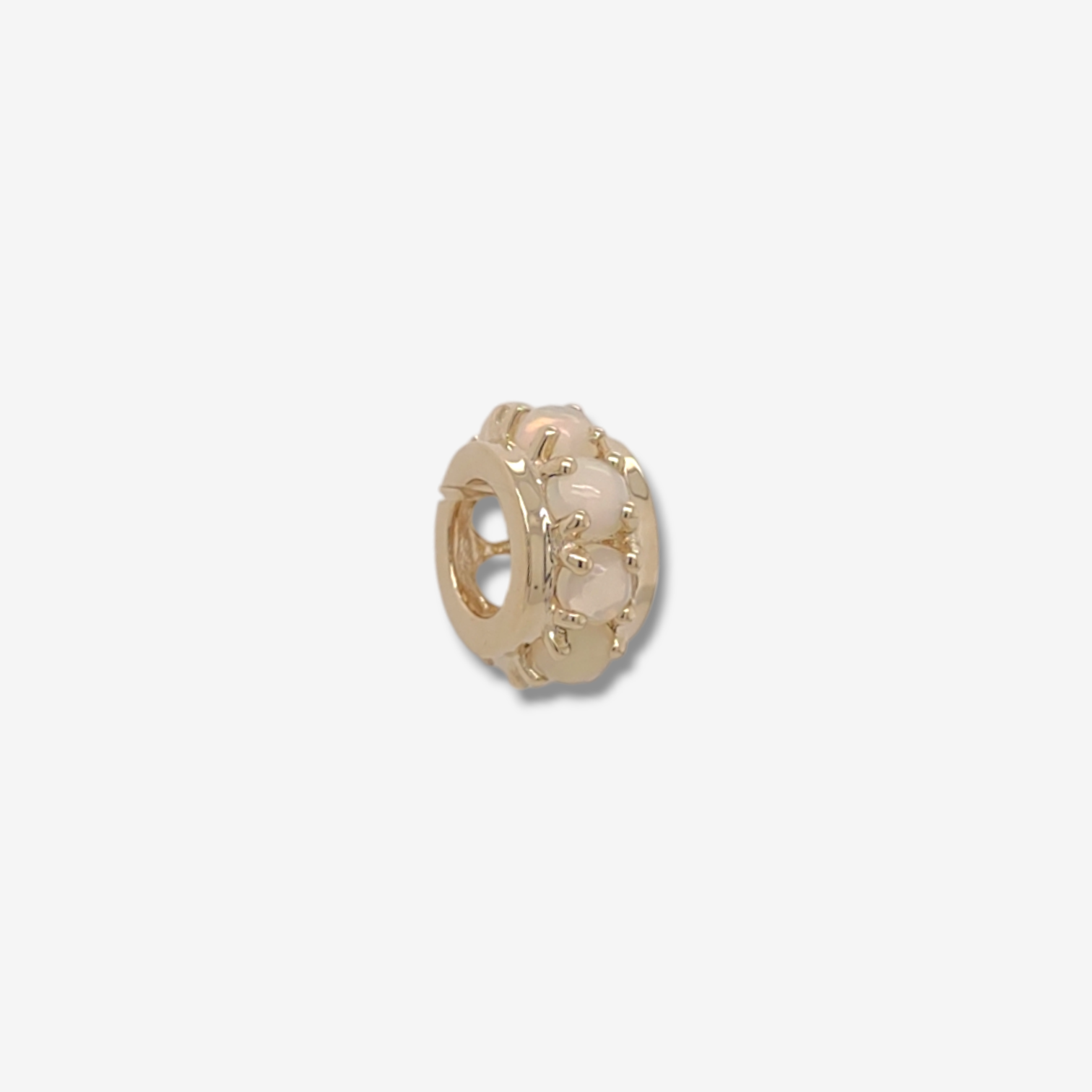 Photoroom-20241017_125145.png Aro (9.7 mm) Circulo c/ Opalos Engastados c/ 4 Prongs (0.52 Ct) - Oro Amarillo 14Kts - Image 1