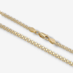 Cadena Maciza Tejido Chino (Bismark) c/ Cierre Lobster - Oro Amarillo 18Kts