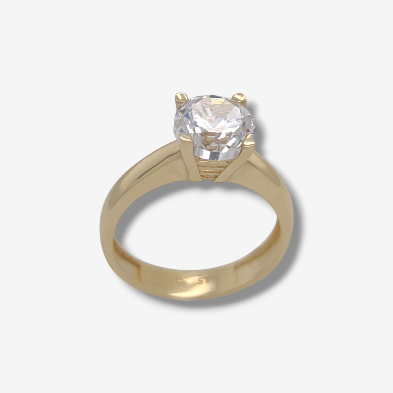 Photoroom-20241112_140905.png Anillo Compromiso Solitario c/ Zircon - Oro Amarillo 14Kts - Image 1