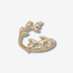 Anillo Abierto (7.5 mm) de Laurel - Oro Amarillo 14Kts