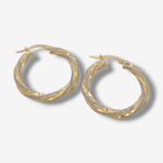 Argollas (27 mm) Melcocha c/ Esmalte Bling -Bling (3.5 mm) - Oro Amarillo 14Kts
