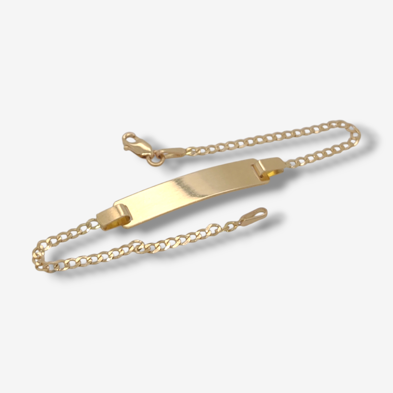 Photoroom-20241121_122838.png Brazalete (15.5 cm) Esclava ID (6 x 26 mm) Tejido Us Link Macizo (2.6 mm) c/ Cierre Lobster - Oro Amarillo 18Kts - Image 1