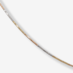 Cadena (44 cm) Gargantilla Ajustable c/ Tubos Diamantados (1.5 mm) & Cierre Lobster - Oro Tres Tonos 18Kts