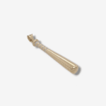 Dije (5.1 x 30 mm) Bate Beisbol c/ Detalles Esmalte Blanco - Oro Amarillo 14Kts