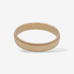 Anillo (4 mm) Matrimonio Media Cana c/ Borde Acanalado - Oro Amarillo 18Kts