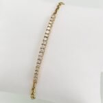 Brazalete Tennis de Diamantes Ajustable - Oro Amarillo 18Kts