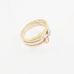 Anillo con Diamante Solitario (0.087 Ct) - Oro 18Kts