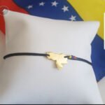 Brazalete hilo c/ mapa de Venezuela - Oro Amarillo 14Kts - Image 2