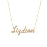 Cadena Nombre Personalizado (5 mm) c/ Diamantes - Oro Amarillo 14Kts - Image 3