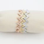 Anillo Zig Zag c/ 31 Diamantes (0.07 Ct) - Oro 18Kts