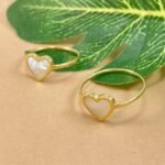 Anillo c/ Corazon & Madreperla - Oro Amarillo 14Kts