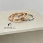 Set 3 Anillos Bambu - Oro Tres Tonos 14Kts