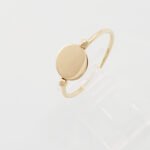 Anillo con Círculo (Para Personalizar) - Oro Amarillo 14Kts