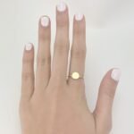 Anillo con Círculo (Para Personalizar) - Oro Amarillo 14Kts - Image 2